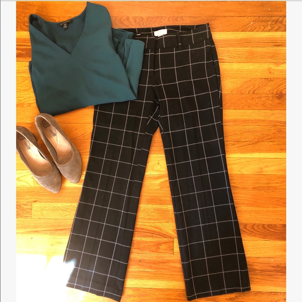 LOFT Original Dress Trousers in Checkered Pattern